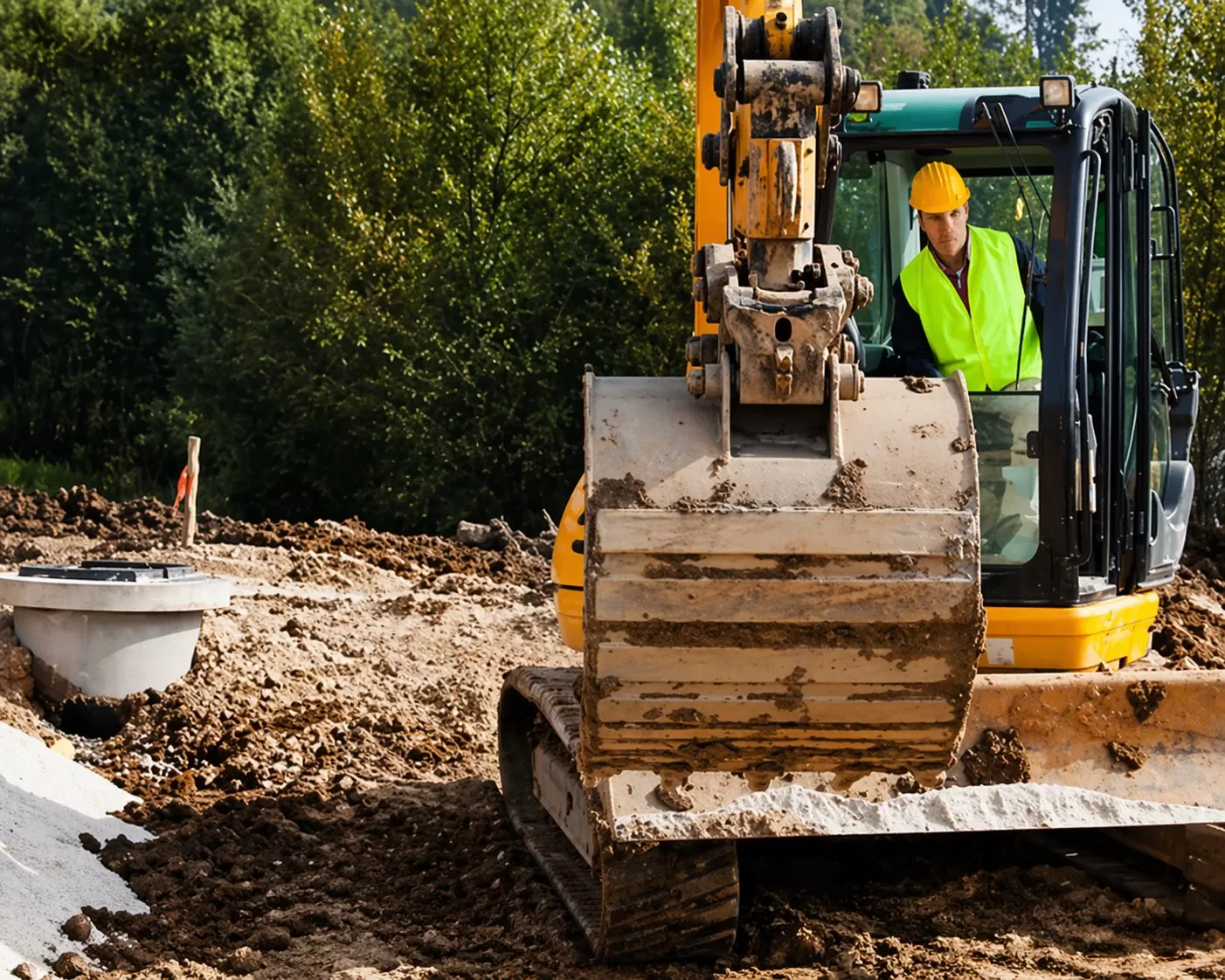 Excavating and foundation work
