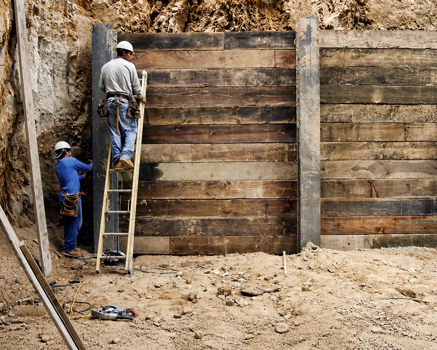 Shoring install and removal